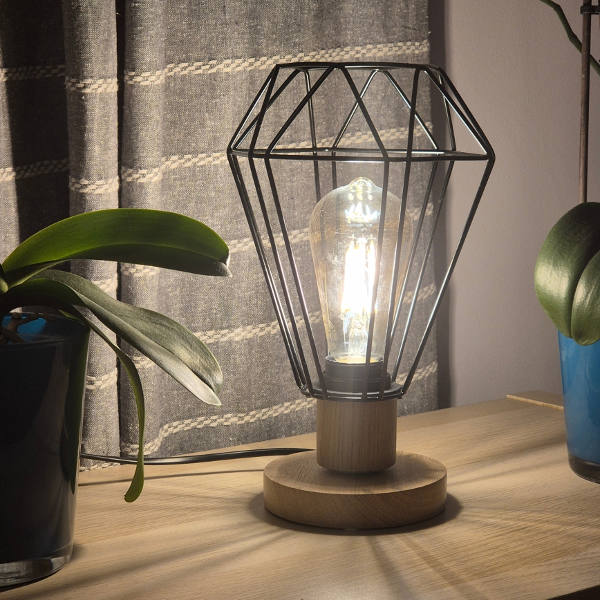 Brilagi - Lampa stołowa WOODY BASKET 1xE27/60W/230V dąb