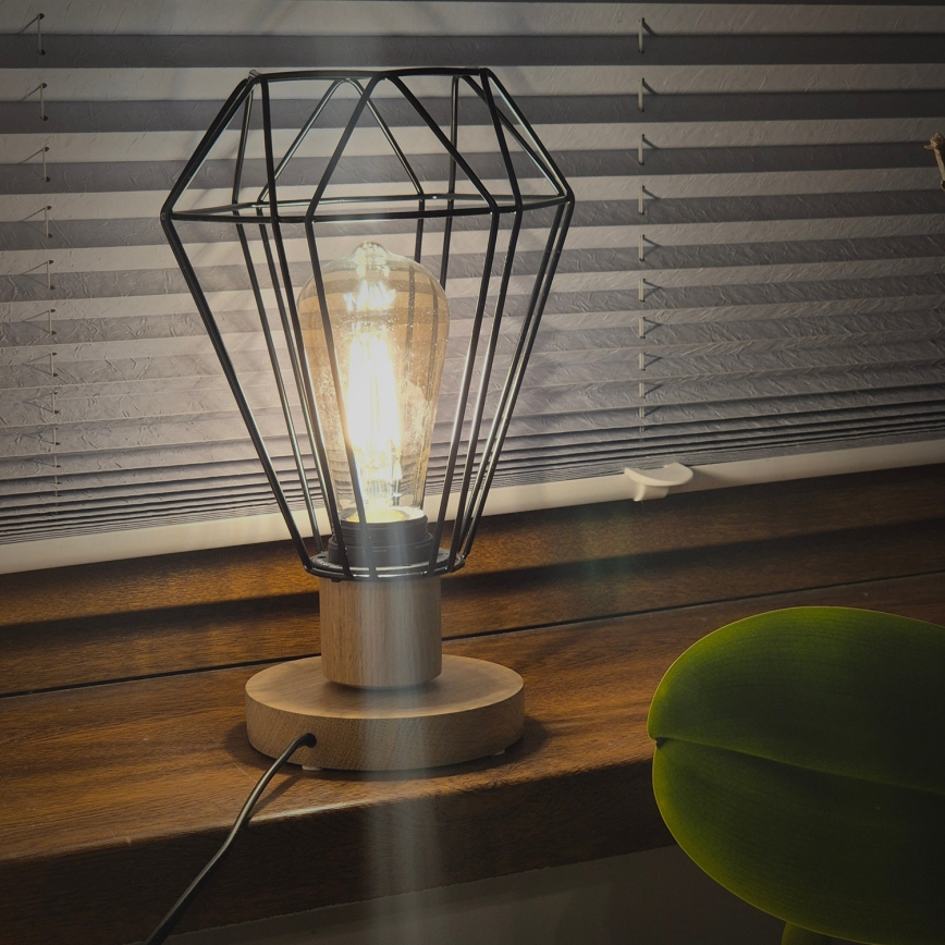 Brilagi - Lampa stołowa WOODY BASKET 1xE27/60W/230V dąb