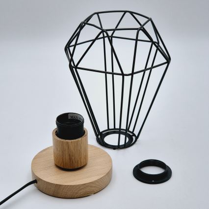 Brilagi - Lampa stołowa WOODY BASKET 1xE27/60W/230V dąb