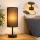 Brilagi - Lampa stołowa z portem USB TABLON 1xE27/25W/230V czarna