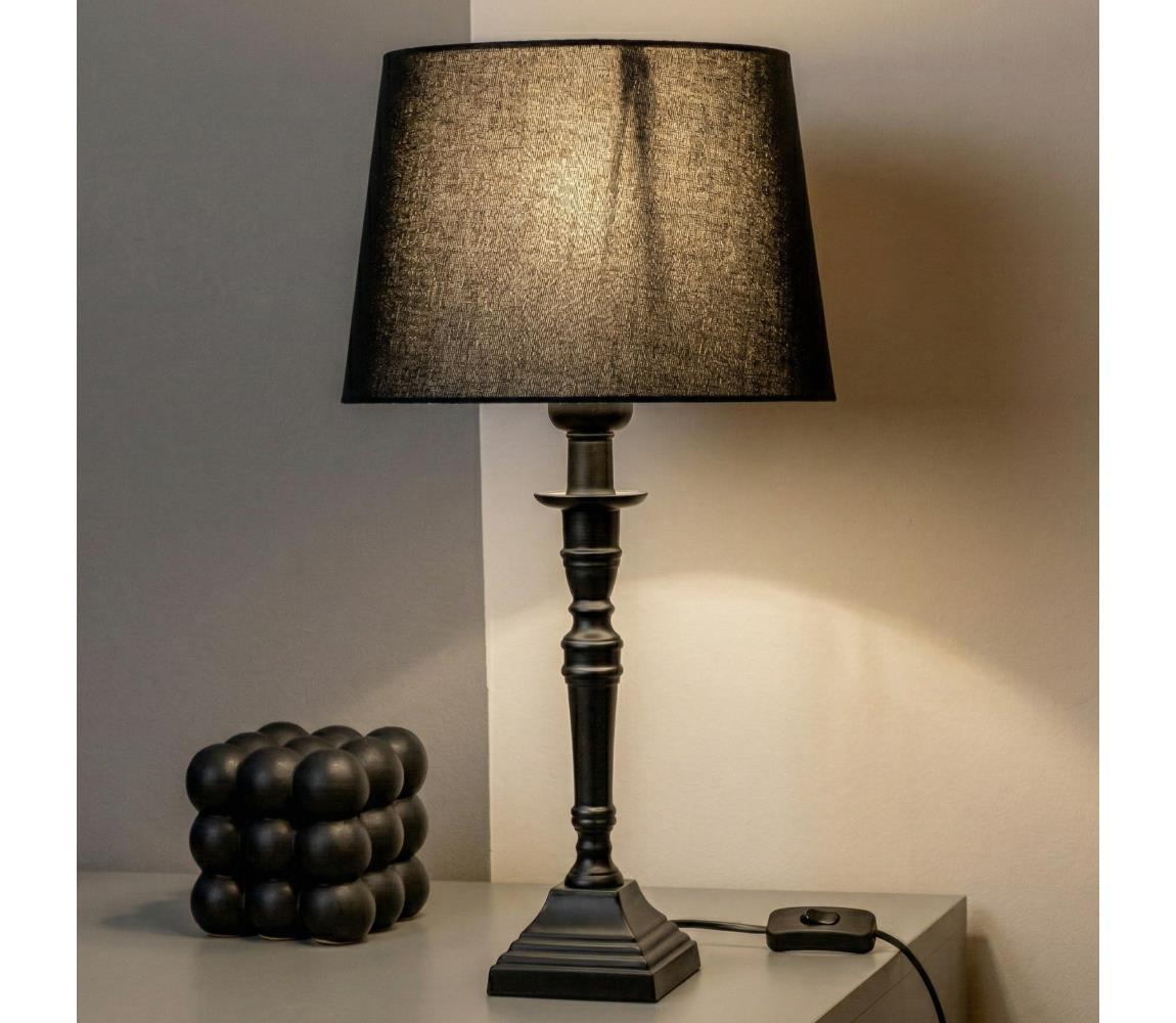 Brilagi - Lampa stołowa CERIA 1xE27/60W/230V śr. 30 cm brązowa/czarna