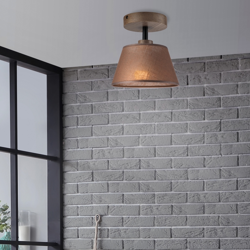 Brilagi - LED Lampa sufitowa ANTHONY 1xE14/60W/230V dąb orzech/ brązowy