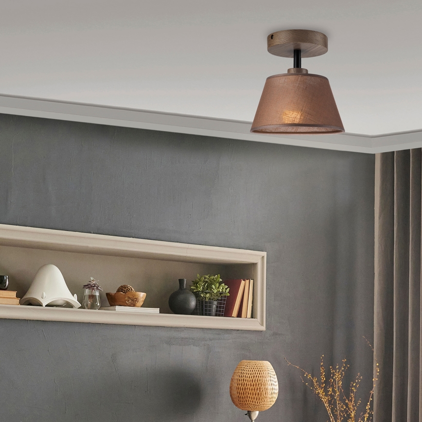 Brilagi - LED Lampa sufitowa ANTHONY 1xE14/60W/230V dąb orzech/ brązowy