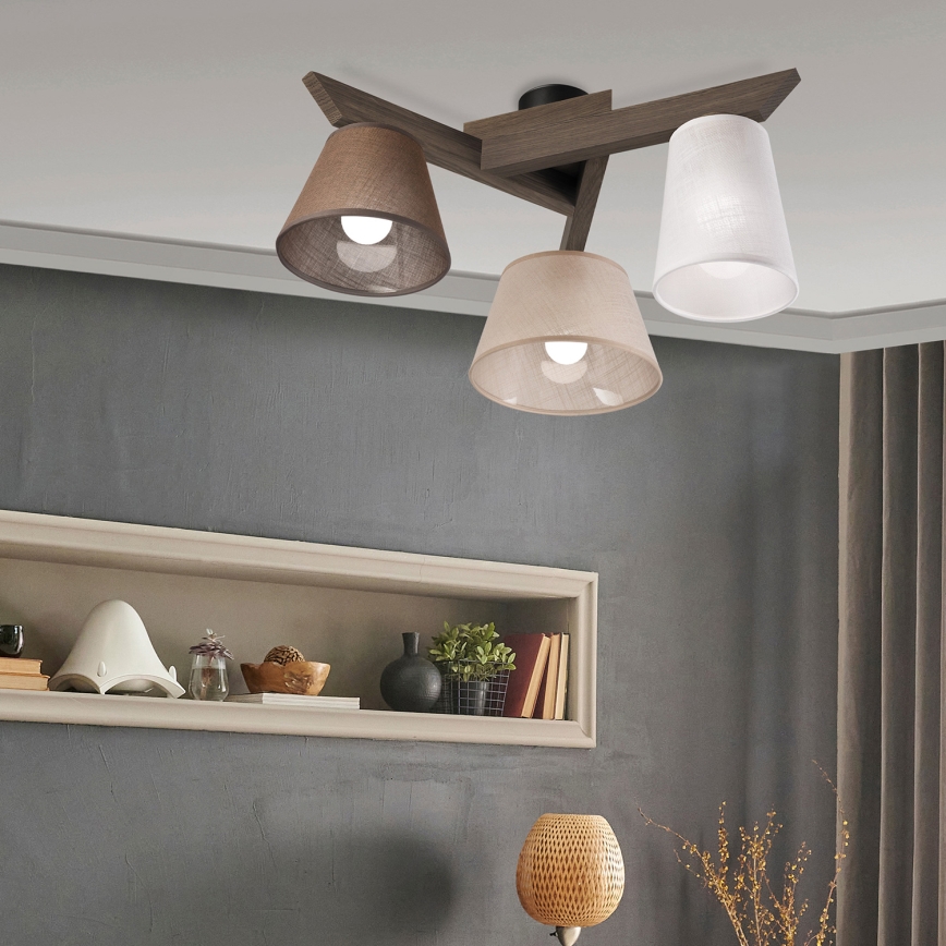 Brilagi - LED Lampa sufitowa ANTHONY 3xE14/40W/230V dąb orzech