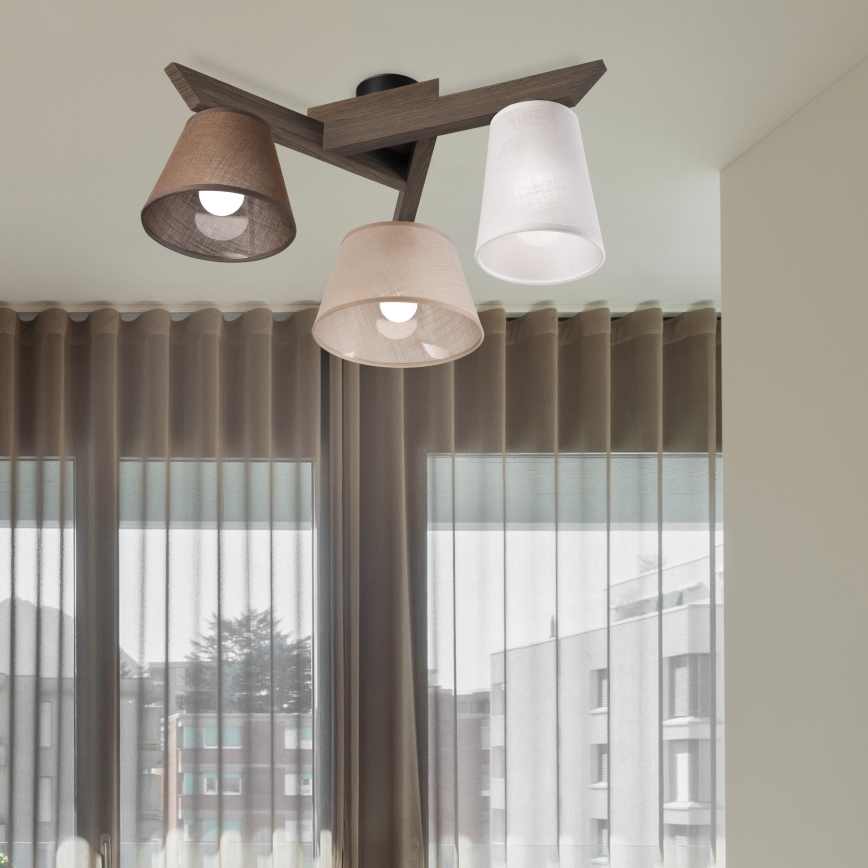 Brilagi - LED Lampa sufitowa ANTHONY 3xE14/40W/230V dąb orzech