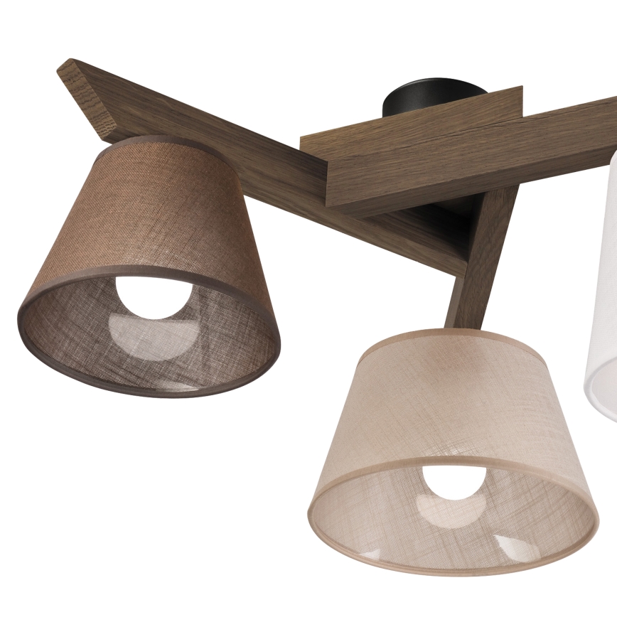 Brilagi - LED Lampa sufitowa ANTHONY 3xE14/40W/230V dąb orzech
