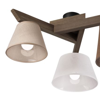 Brilagi - LED Lampa sufitowa ANTHONY 3xE14/40W/230V dąb orzech