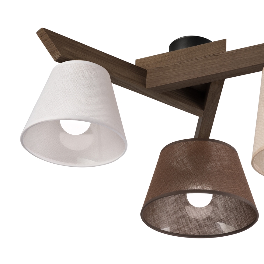 Brilagi - LED Lampa sufitowa ANTHONY 3xE14/40W/230V dąb orzech