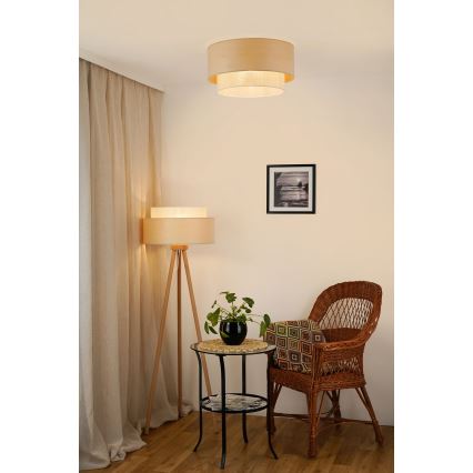 Brilagi - Lampa sufitowa ARIZONA BOHO 1xE27/15W/230V śr. 45 cm beżowa