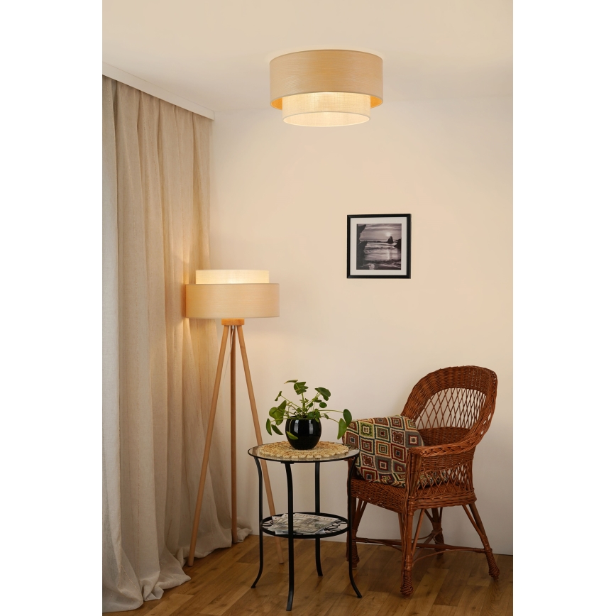 Brilagi - Lampa sufitowa ARIZONA BOHO 1xE27/15W/230V śr. 45 cm beżowa
