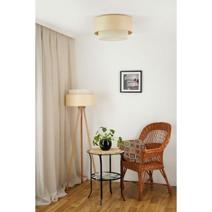 Brilagi - Lampa sufitowa ARIZONA BOHO 1xE27/15W/230V śr. 45 cm beżowa