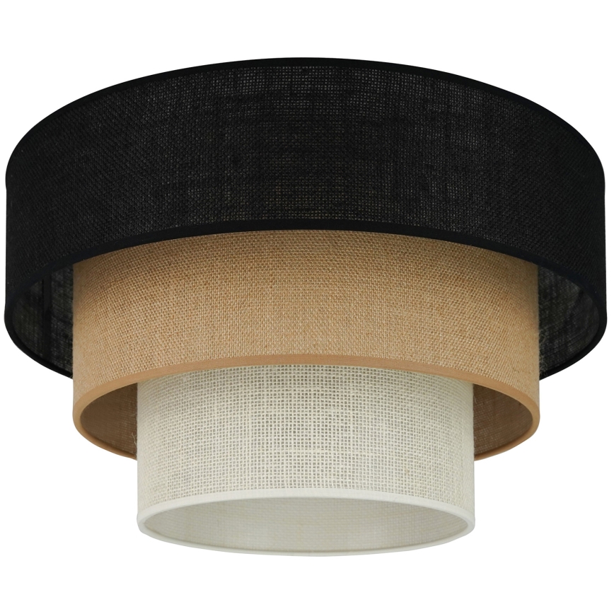 Brilagi -Lampa sufitowa ASPEN LUNETA 1xE27/15W/230V śr. 45 czarna/beżowa/kremowa