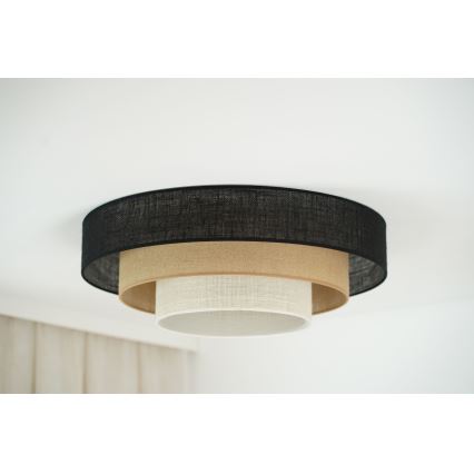 Brilagi - Lampa sufitowa ASPEN LUNETA LED/12W/230V śr. 60 cm 3000K/4000K/6400K czarna/beżowa/kremowa