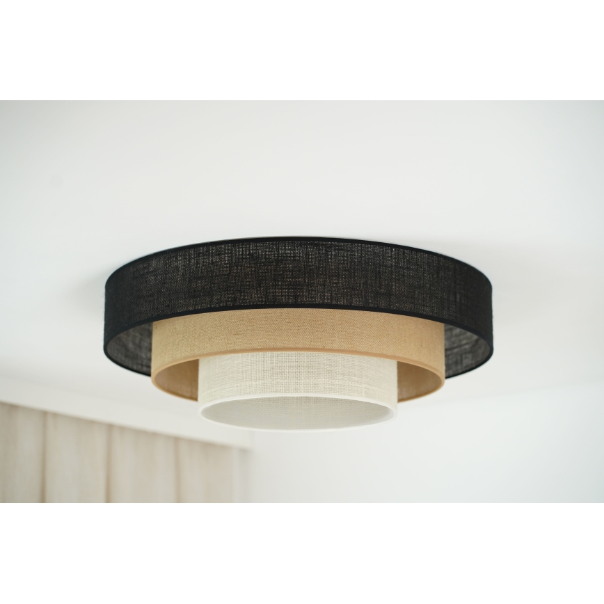 Brilagi - Lampa sufitowa ASPEN LUNETA LED/12W/230V śr. 60 cm 3000K/4000K/6400K czarna/beżowa/kremowa