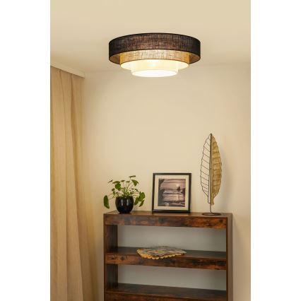 Brilagi - Lampa sufitowa ASPEN LUNETA LED/12W/230V śr. 60 cm 3000K/4000K/6400K czarna/beżowa/kremowa