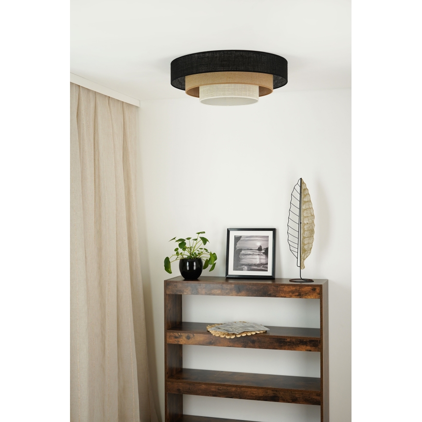 Brilagi - Lampa sufitowa ASPEN LUNETA LED/12W/230V śr. 60 cm 3000K/4000K/6400K czarna/beżowa/kremowa