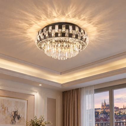 BRILAGI - Lampa sufitowa AURELIA 5xE14/40W/230V Ø 50 cm czarna
