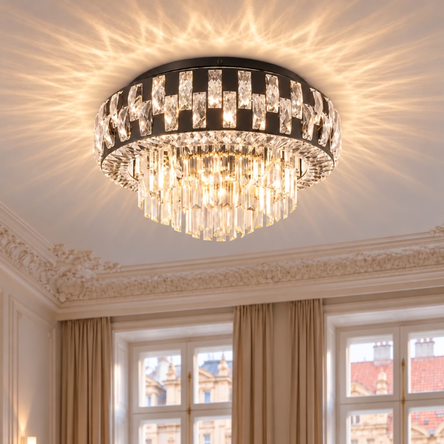 BRILAGI - Lampa sufitowa AURELIA 5xE14/40W/230V Ø 50 cm czarna