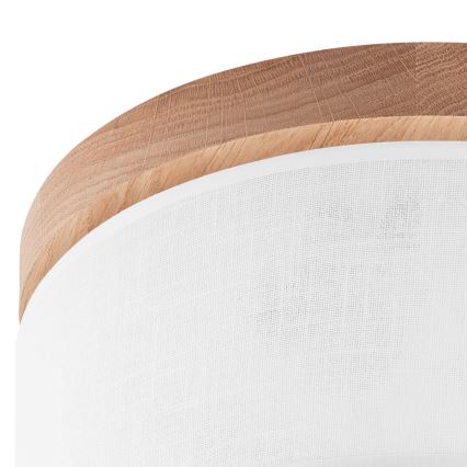 Brilagi - Lampa sufitowa BELLADONNA 1xE27/15W/230V śr. 30 cm biała/dąb