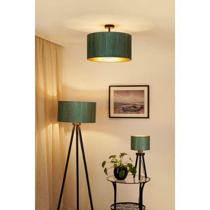 Brilagi - Plafon BOSTON ROLLER 1xE27/15W/230V śr. 45 cm słoma zielona/złota