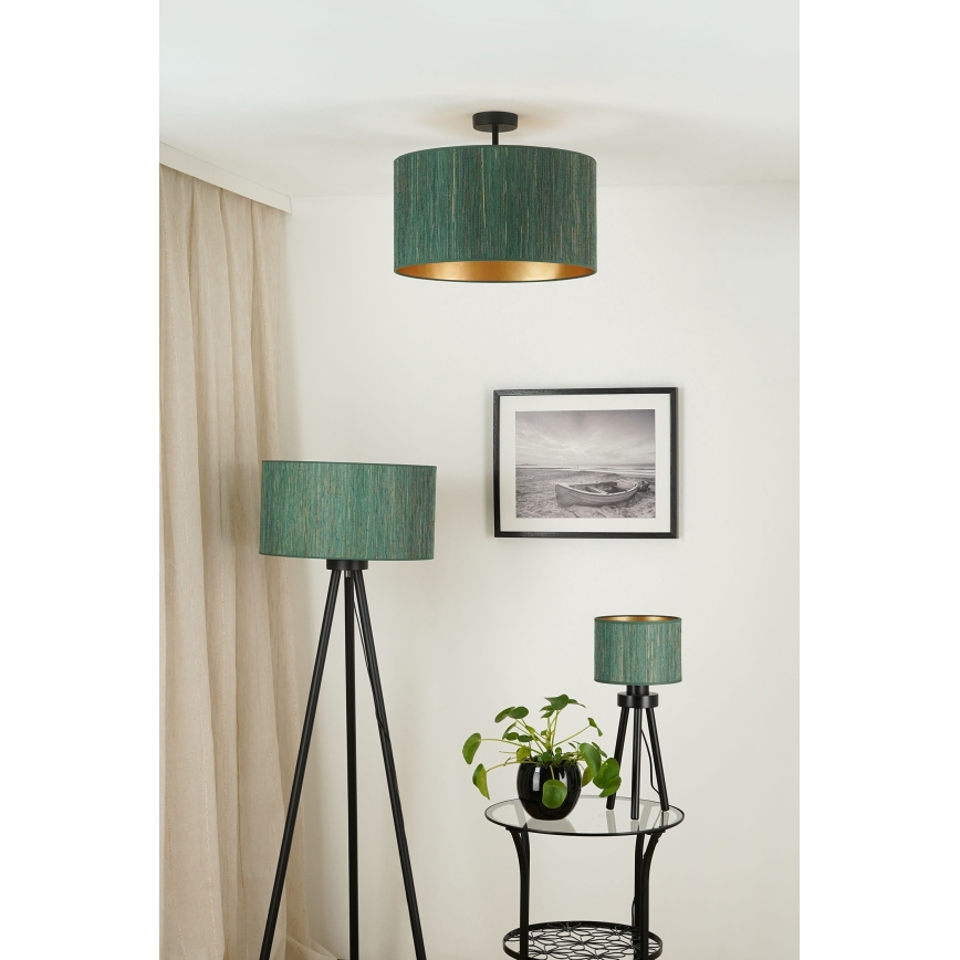 Brilagi - Plafon BOSTON ROLLER 1xE27/15W/230V śr. 45 cm słoma zielona/złota