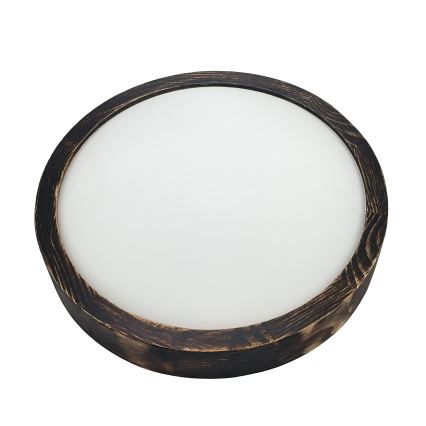 Brilagi - Lampa sufitowa CARVALHO SLIM SMOKEY 1xE27/60W/230V dąb śr. 27,5 cm