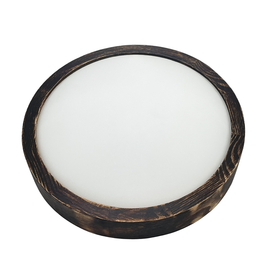Brilagi - Lampa sufitowa CARVALHO SLIM SMOKEY 1xE27/60W/230V dąb śr. 27,5 cm