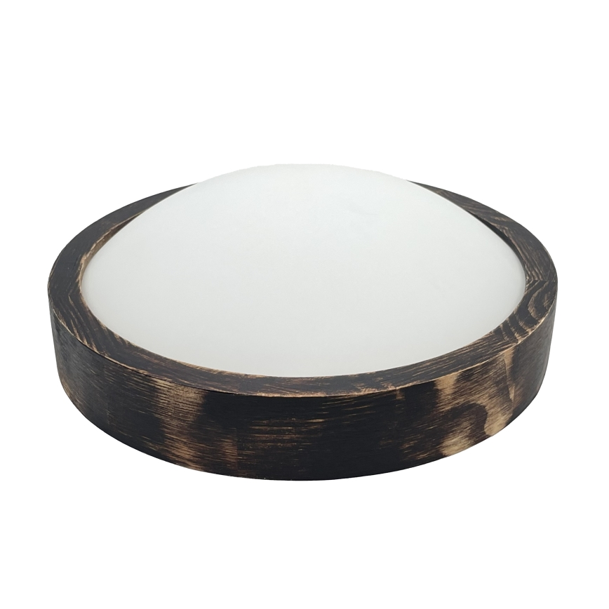 Brilagi - Lampa sufitowa CARVALHO SLIM SMOKEY 1xE27/60W/230V dąb śr. 27,5 cm
