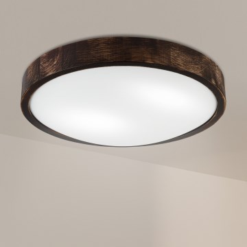 Brilagi - Lampa sufitowa CARVALHO SLIM SMOKEY 2xE27/60W/230V dąb śr. 37,5 cm