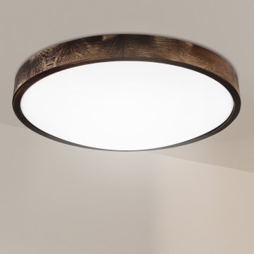 Brilagi - Lampa sufitowa CARVALHO SMOKEY 3xE27/15W/230V dąb śr. 47,5 cm