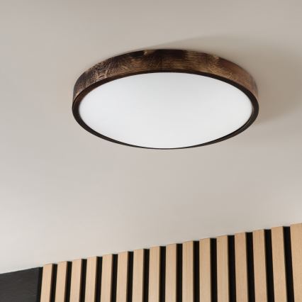 Brilagi - Lampa sufitowa CARVALHO SMOKEY 3xE27/60W/230V dąb śr. 47,5 cm