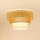 Brilagi - Lampa sufitowa CEDAR LUNETA 1xE27/15W/230V śr. 45 cm rattan/brązowy/kremowy