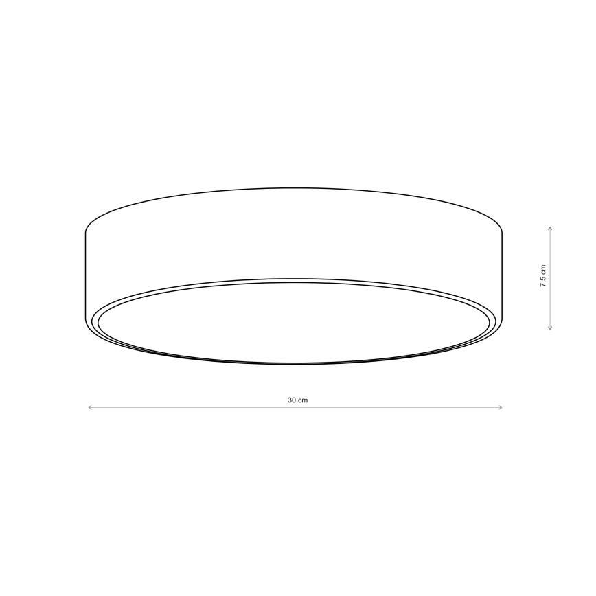Brilagi - Lampa sufitowa CLARE 2xE27/40W/230V śr. 30 cm khaki