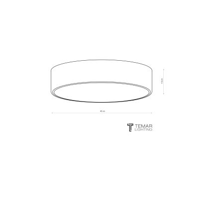 Brilagi - Lampa sufitowa CLARE 3xE27/24W/230V śr. 40 cm khaki