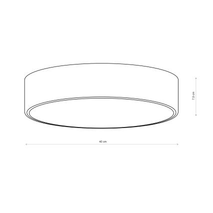 Brilagi - Lampa sufitowa CLARE 3xE27/40W/230V śr. 40 cm khaki