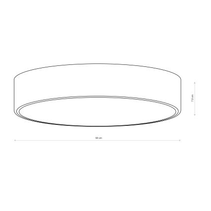 Brilagi - Lampa sufitowa CLARE 4xE27/24W/230V śr. 50 cm bordowa