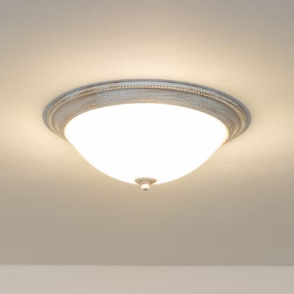 Brilagi - Lampa sufitowa CLASSIC 3xE27/60W/230V kremowa/patyna