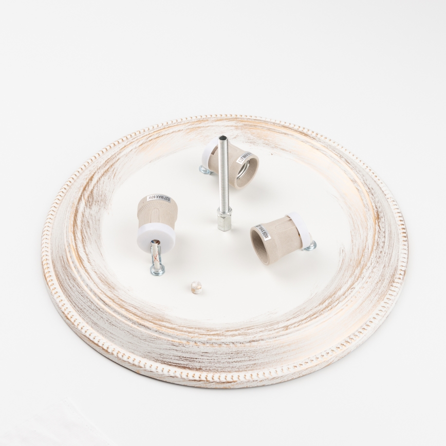 Brilagi - Lampa sufitowa CLASSIC 3xE27/60W/230V kremowa/patyna