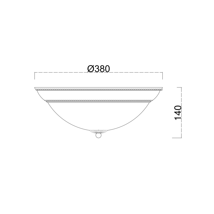 Brilagi - Lampa sufitowa CLASSIC 3xE27/60W/230V kremowa/patyna