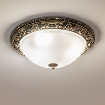 BRILAGI - Lampa sufitowa CLASSIC 3xE27/60W/230V mosiądz