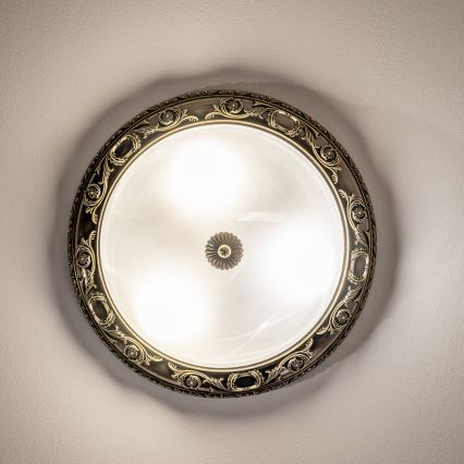 BRILAGI - Lampa sufitowa CLASSIC 3xE27/60W/230V mosiądz