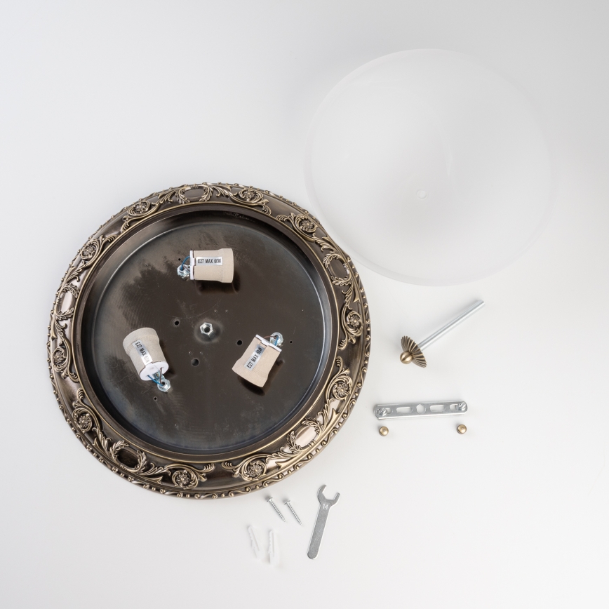 BRILAGI - Lampa sufitowa CLASSIC 3xE27/60W/230V mosiądz