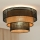 Brilagi - Lampa sufitowa DAKOTA LUNETA 1xE27/15W/230V śr. 45 cm czarna/rattan