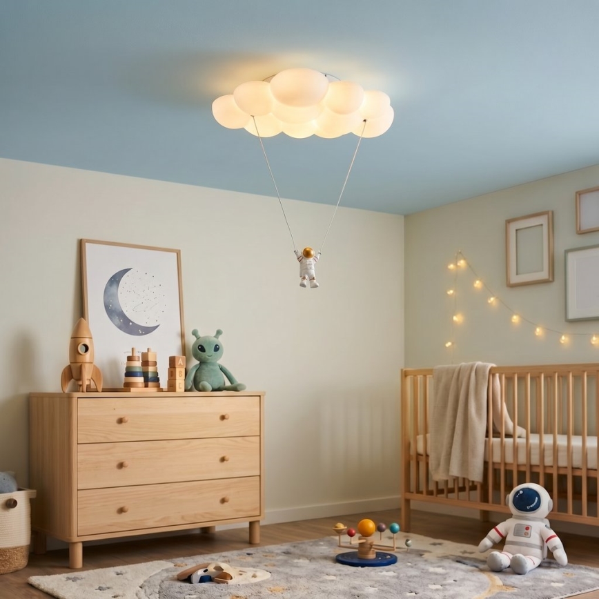 Brilagi - Lampa sufitowa dla dzieci ASTRO LED/77W/230V biała