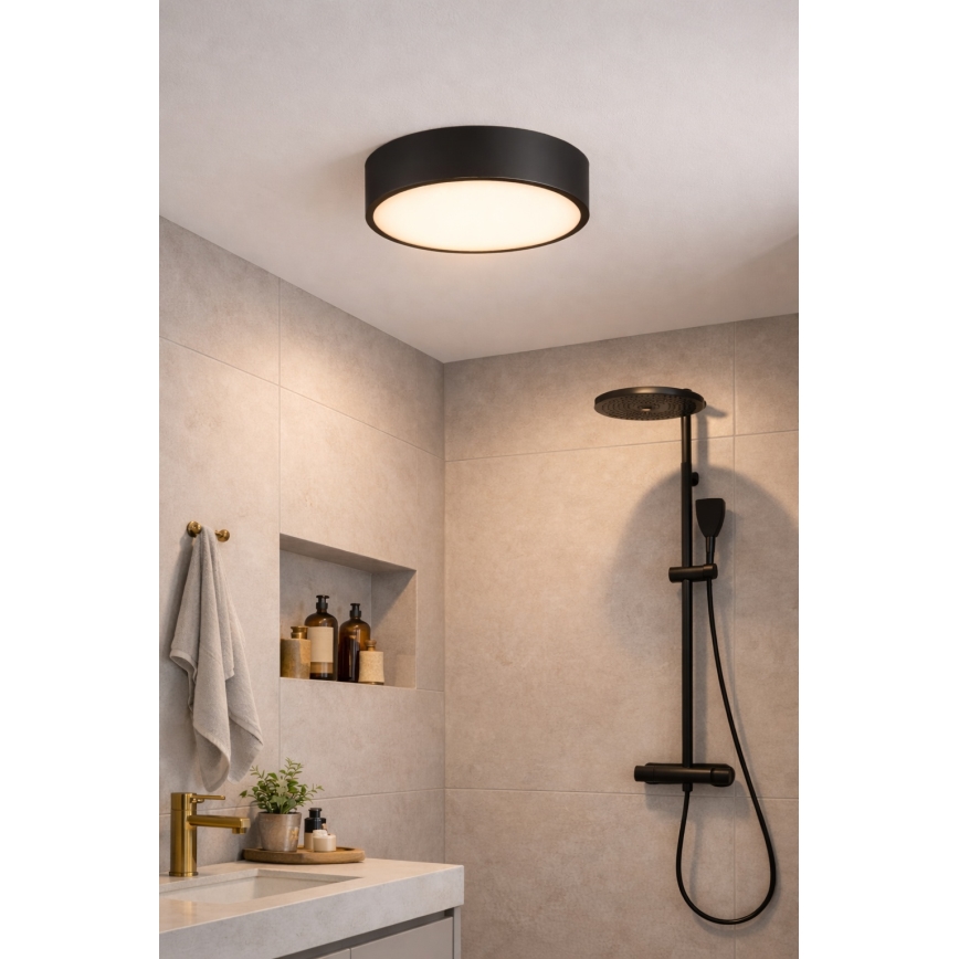 Brilagi - Lampa sufitowa do łazienki POOL 3xE27/15W/230V Ø 40 cm IP54 czarna