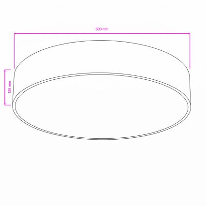 Brilagi - Lampa sufitowa do łazienki POOL 5xE27/15W/230V Ø 60 cm IP54 biała