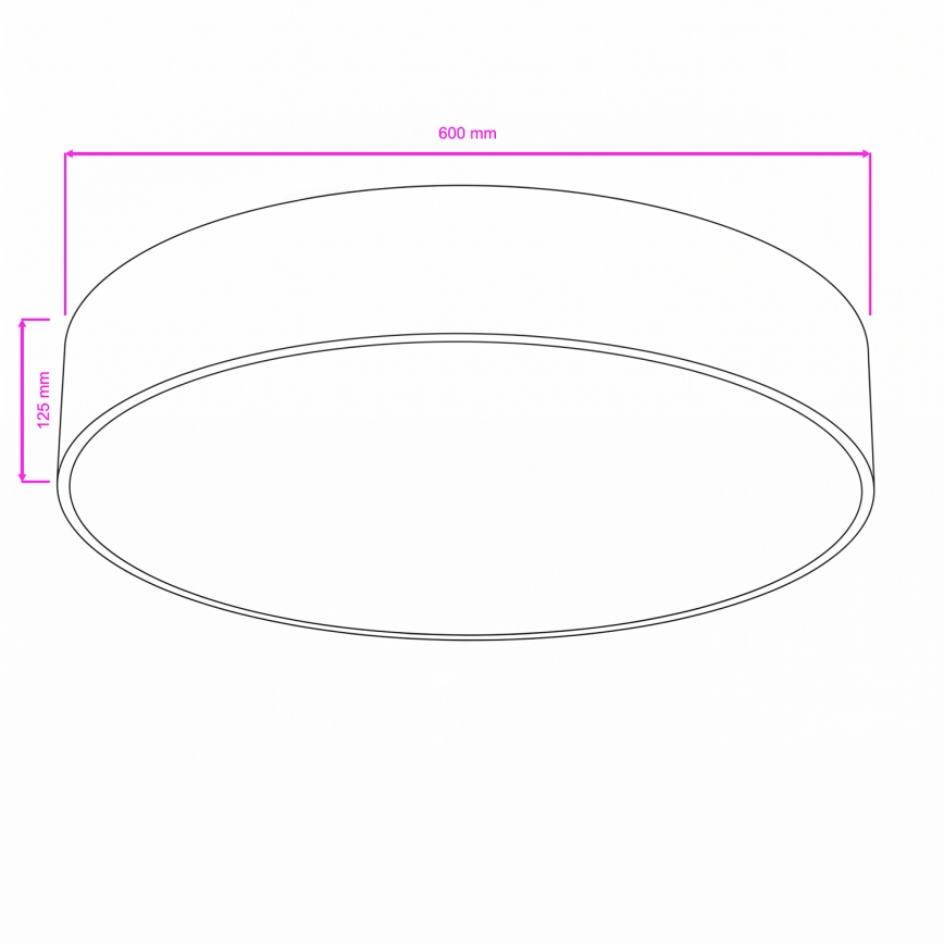 Brilagi - Lampa sufitowa do łazienki POOL 5xE27/15W/230V Ø 60 cm IP54 biała