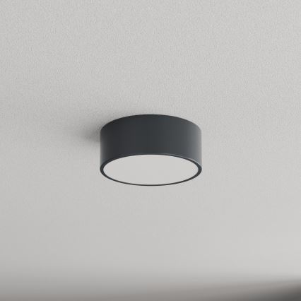 Brilagi - Oprawa sufitowa do łazienki z czujnikiem ruchu i zmierzchu CLARE 1xE27/24W/230V śr. 20 cm antracyt IP54