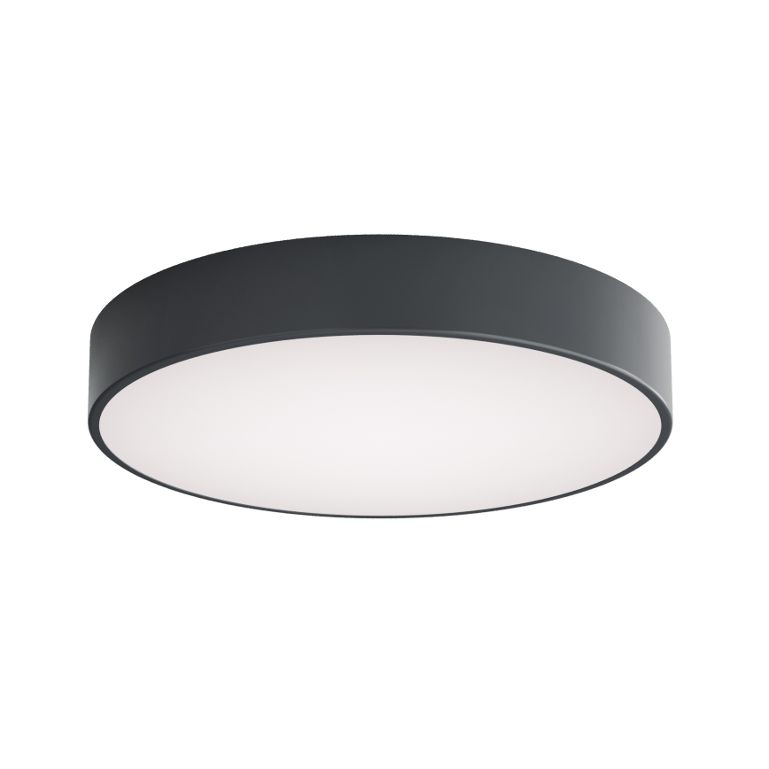 Brilagi - Oprawa sufitowa do łazienki z czujnikiem ruchu i zmierzchu CLARE 4xE27/24W/230V śr. 50 cm antracyt IP54