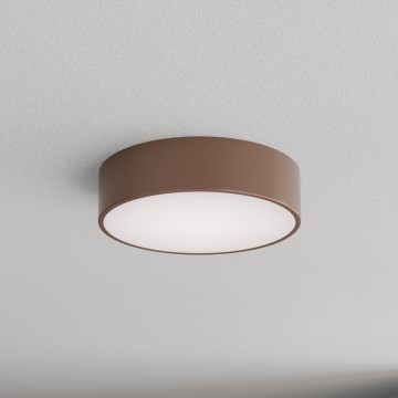 Brilagi - Lampa sufitowa do łazienki z czujnikiem ruchu i zmierzchu CLARE 2xE27/24W/230V, śr. 30 cm, brązowa, IP54